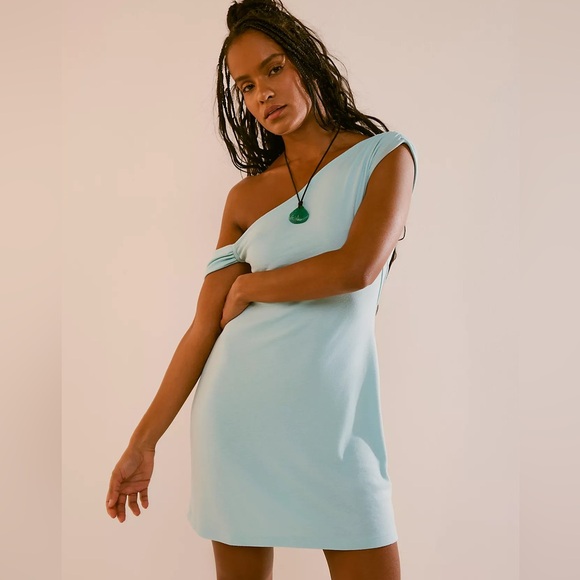 Free People Good Feels One-Shoulder Mini🩵 - Picture 1 of 5